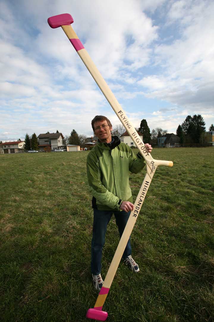 Gerhard Walter e seu Highlander, de 2,59m